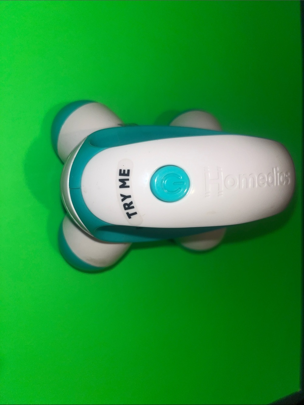 Homedics Portable Handheld Massager in White and Teal